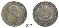 Deutsche Münzen und Medaillen,Sachsen Friedrich August I. (1763) 1806 - 1827 1/3 Taler 1808 SGH.  AKS 35.  Jg. 10.