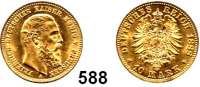 R E I C H S M Ü N Z E N,Preussen, Königreich Friedrich III. 1888 10 Mark 1888.  Jaeger 247.