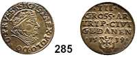 Deutsche Münzen und Medaillen,Danzig, Stadt Sigismund I. 1506 - 1548 3 Gröscher 1539.  2,50 g.  Dutkowski/Suchanek 71 III c.