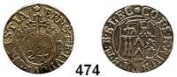 Deutsche Münzen und Medaillen,Stolberg Ernst und Ludwig Christian 1672 - 1677 Groschen 1673 IB, Wernigerode.  2,01 g.  Friederich 1349.