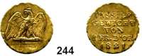 Deutsche Münzen und Medaillen,Preußen, Königreich Passiergewichte Passiergewicht 1821 (Messing).  1 Friedrichs d'or.  21,5 mm.  6,63 g.  Tewes 33.  Olding 507.