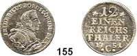 Deutsche Münzen und Medaillen,Preußen, Königreich Friedrich II. der Große 1740 - 1786 1/12 Taler 1751 C, Kleve.  3,47 g.  Kluge 104.1.  v.S. 331.  Olding 52.