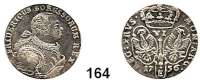 Deutsche Münzen und Medaillen,Preußen, Königreich Friedrich II. der Große 1740 - 1786 6 Gröscher 1756 E, Königsberg.  2,87 g.  Kluge 227.1.   v.S. 1074.  Olding 208 b.