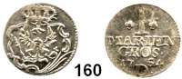 Deutsche Münzen und Medaillen,Preußen, Königreich Friedrich II. der Große 1740 - 1786 Mariengroschen 1754 D, Aurich.  1,85 g.  Kluge 261.3.   v.S. 1350.   Olding 256 b.