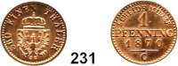 Deutsche Münzen und Medaillen,Preußen, Königreich Wilhelm I. 1861 - 1888 1 Pfennig 1870 C.  Olding 433.  AKS 108.  Jg. 50.