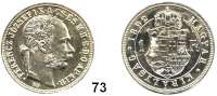 Österreich - Ungarn,Habsburg - Lothringen Franz Josef I. 1848 - 1916 Forint 1892 KB, Kremnitz.  Off. Neuprägung.  Vgl. Frühwald 1797.