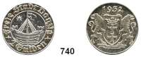 Besetzte Gebiete  -  Kolonien  -  Danzig,Danzig  2 Gulden 1932.  Jaeger D 16.  Kogge mit Stern.