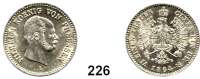 Deutsche Münzen und Medaillen,Preußen, Königreich Wilhelm I. 1861 - 1888 1/6 Taler 1864 A.  Olding 409.  AKS 100.  Jg. 91.