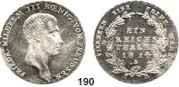 Deutsche Münzen und Medaillen,Preußen, Königreich Friedrich Wilhelm III. 1797 - 1840 Taler 1814 A.  Kahnt 362.  Olding 103.  AKS 11.  Jg. 33.  Thun 244.  Dav. 756.