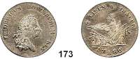 Deutsche Münzen und Medaillen,Preußen, Königreich Friedrich II. der Große 1740 - 1786 1/4 Taler 1786 A, Berlin.  5,49 g.  Kluge 150.2.  v.S. 580.  Olding 79.