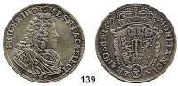 Deutsche Münzen und Medaillen,Brandenburg - Preußen Friedrich III. (I.) 1688 - 1701 (1713) 2/3 Taler (Gulden) 1699 HFH, Magdeburg.  17,25 g.  v.S. 196.  Dav. 276.