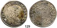 Deutsche Münzen und Medaillen,Brandenburg - Preußen Friedrich Wilhelm der Große Kurfürst 1640 - 1688 2/3 Taler (Gulden) 1675 I-A, Regenstein.  18,21 g.  v.S. 348  Dav.267.