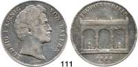 Deutsche Münzen und Medaillen,Bayern Ludwig I. 1825 - 1848 Geschichtsdoppeltaler 1844.  Feldherrnhalle.  Kahnt 110.  AKS 106.  Jg. 74.  Thun 83.  Dav. 591.