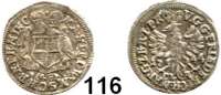 Deutsche Münzen und Medaillen,Brandenburg - Bayreuth Friedrich 1735 - 1763 1/48 Taler (1/2 Groschen) 1744 CL-R, Bayreuth.  0,77 g.  Slg. Wilm. 776.