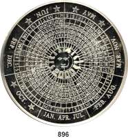 M E D A I L L E N,Kalendermedaillen Silbermedaille (999 fein) 2000 (unsigniert, bei Göde).