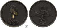 Österreich - Ungarn,Habsburg - Lothringen Ferdinand I., 1835 - 1848 Bronzemedaille 1836 (spätere Prägung).  Auf die Krönung von Maria Anna Augusta von Böhmen zu Prag.  75 mm.  76 g.
