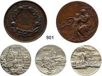 M E D A I L L E N,L O T S L O T S L O T S Preußen, Weißmetallmedaille Friedrich III.; Frankreich, Bronzemedaille 1868; Schweiz, Bronzemedaille 1896 Genf; Fantasie-Prägung