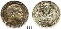 M E D A I L L E N,Personen Hindenburg, Paul von Silbermedaille 1927 Mzz. D (München, Karl Goetz). Zum 80. Geburtstag. Kienast 386. 36 mm. 24,8 g. Rand : BAYER. HAUPTMÜNZAMT SILBER 900f.