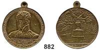 M E D A I L L E N,Befreiungskriege  Bronzemedaille mit angeprägter Öse 1913 (Lauer, Nürnberg).  Leopold Victor Friedrich von Hessen-Homburg.  Auf seinen 100. Todestag (Schlacht bei Großgörschen).  28,8 mm.  11,32 g.