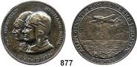 M E D A I L L E N,Luftfahrt - Raumfahrt Flugzeuge Silbermedaille 1928 (unsigniert). Auf den Ost-West-Ozeanflug der