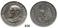 M E D A I L L E N,Personen Hitler, Adolf Silbermedaille 1933 (Oskar Glöckler). Auf die Machtergreifung. Brustbild von vorn links. / Adler sprengt Ketten. Colbert / Hyder C-30. 36 mm. 21,67 g. Rand : PREUSS. STAATSMÜNZE SILBER 900 FEIN.
