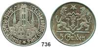Besetzte Gebiete  -  Kolonien  -  Danzig,Danzig  5 Gulden 1923.  Jaeger D 9.