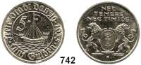 Besetzte Gebiete  -  Kolonien  -  Danzig,Danzig  5 Gulden 1935.  Jaeger D 19.  Kogge mit Stern.