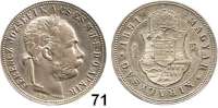 Österreich - Ungarn,Habsburg - Lothringen Franz Josef I. 1848 - 1916 Forint 1891 KB, Kremnitz.  Frühwald 1796.  Jl. 359a.  Herinek 621.  KM 475.