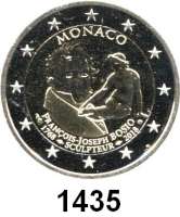 AUSLÄNDISCHE MÜNZEN,E U R O  -  P R Ä G U N G E N Monaco 2 Euro 2018.  Francois-Joseph Bosio.  Im Originaletui mit Zertifikat.