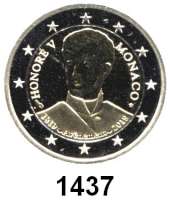 AUSLÄNDISCHE MÜNZEN,E U R O  -  P R Ä G U N G E N Monaco 2 Euro 2019.  Honore V.  Im Originaletui mit Zertifikat.
