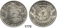 AUSLÄNDISCHE MÜNZEN,U S A  Morgan Dollar 1879 S.  Schön 123.  KM 110.
