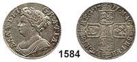 AUSLÄNDISCHE MÜNZEN,Großbritannien Anna 1702 - 1714 Shilling 1711.  5,97 g.  Spink 3618.  KM 533.2.