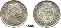 AUSLÄNDISCHE MÜNZEN,Großbritannien Georg III. 1760 - 1820 Half Crown 1817.  Spink 3788.  Kahnt/Schön 48.  KM 667.