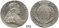 Deutsche Münzen und Medaillen,Sachsen Friedrich August III. 1763 - 1806 (1827) Konventionstaler 1795 IEC, Dresden.  27,90 g.  Kahnt 1089.  Dav. 2703.