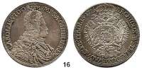 Römisch Deutsches Reich,Haus Habsburg Karl VI. 1711 - 1740 Taler 1716 Hall.  28,45 g.  Herinek 335.  Voglh. 259/II.   Dav. 1051.