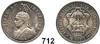 Besetzte Gebiete  -  Kolonien  -  Danzig,Deutsch - Ostafrika  1/2 Rupie 1891.  Jaeger 712.
