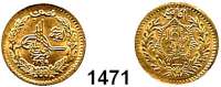 AUSLÄNDISCHE MÜNZEN,Afghanistan Amanullah 1919 - 1929 1/2 Amani 1299 (1920). (2,07g fein).  Schön 37.  KM 886.  Fb. 32.  GOLD.