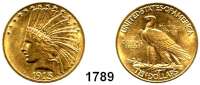 AUSLÄNDISCHE MÜNZEN,U S A  10 Dollars 1913 (15.04g fein).  Schön 141.4.  KM 130.  Fb. 166.  GOLD