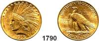 AUSLÄNDISCHE MÜNZEN,U S A  10 Dollars 1915 (15.04g fein).  Schön 141.4.  KM 130.  Fb. 166.  GOLD