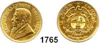 AUSLÄNDISCHE MÜNZEN,Südafrika Republik, 1852 - 1902 1 Pfund 1900 (7,32 g fein).  Schön 10.  KM 10.2.  Fb. 2.  GOLD