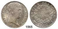 AUSLÄNDISCHE MÜNZEN,Frankreich Napoleon I. 1804 - 1815 5 Francs 1812 I, Limoges.  Kahnt/Schön 42.  KM 694.7.