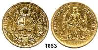 AUSLÄNDISCHE MÜNZEN,Peru Republik seit 1822 8 Escudos 1862 YB (23,63g fein).  Kahnt/Schön 63.  KM 183.  Fb. 68.  GOLD