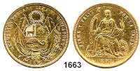 AUSLÄNDISCHE MÜNZEN,Peru Republik seit 1822 8 Escudos 1862 YB (23,63g fein).  Kahnt/Schön 63.  KM 183.  Fb. 68.  GOLD.