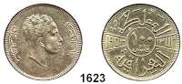 AUSLÄNDISCHE MÜNZEN,Irak Feisal II. bin Ghazi Al Hashimi (1939) 1953 - 1958 100 Fils 1953.  Schön 21.  KM 115.