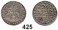 Deutsche Münzen und Medaillen,Stolberg Christoph Friedrich und Jost Christian 1704 - 1738 1/24 Taler 1725 IIG, Stolberg.  0,77 g.  Friederich 1705.  Schön 13.