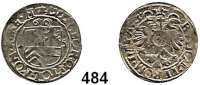 Deutsche Münzen und Medaillen,Stolberg - Ortenberg Ludwig Georg  1572-1618 3 Kreuzer 1605, Ranstadt.  1,85 g.  Die 0 in der Jahreszahl ähnelt einer 6.  Friederich 1018 var. (Umschrift endet mit AUG.).