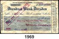 P A P I E R G E L D - N O T G E L D,Sachsen Dresden Dresdner Bank, Dresden. Kundenscheck, Aussteller : Blattmetallrollen-Gesellschaft m.b.H. 300.000 Mark 10.8.1923. Bühn 1144.AB.2. Nicht im Keller. Zu Keller 1082.