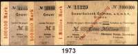 P A P I E R G E L D - N O T G E L D,Sachsen Grimma Baugeschäft Robert Barthel G.m.b.H. 500.000 Mark 1.8.1923. Großbothener Chamottefabrik Joh. Aug. Kreisel. 500.000 Mark 1.8.1923. Hermann Kunze, Baumeister Trebsen. 1 Million Mark 20.8.1923. Je Kundenscheck auf die Gewerbebank Grimma, e.G.m.b.H. Bühn 2117.2., 2118.1., 2120.3. Keller 1909 a, 1910 a, 1911 b. LOT. 3 Scheine.