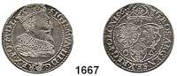 AUSLÄNDISCHE MÜNZEN,Polen Sigismund III. 1587 - 1632 6 Gröscher 1596, Marienburg.  4,67 g.  Gum. 1151.
