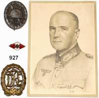 Orden, Ehrenzeichen, Militaria, Zeitgeschichte,Deutschland Drittes Reich LOT. von 4 Stück. Reichssportabzeichen in Bronze (Buntmetall); HJ-Abzeichen. Buntmetall, emailliert; Verwundetenabzeichen in Schwarz (Hakenkreuz entfernt) Hersteller